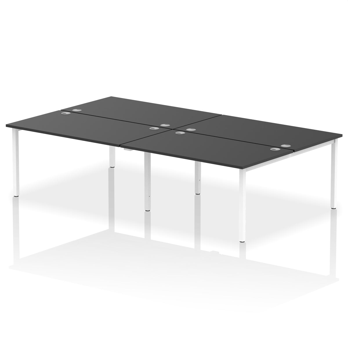 ID Workplace Bench Desk – 4 Person - Industrious Decor