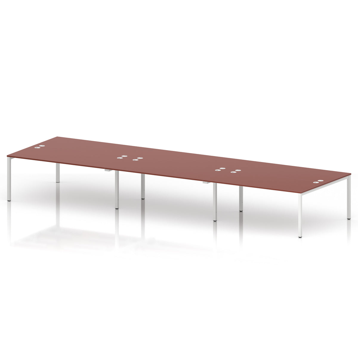 ID Workplace Bench Desk – 6 Person - Industrious Decor