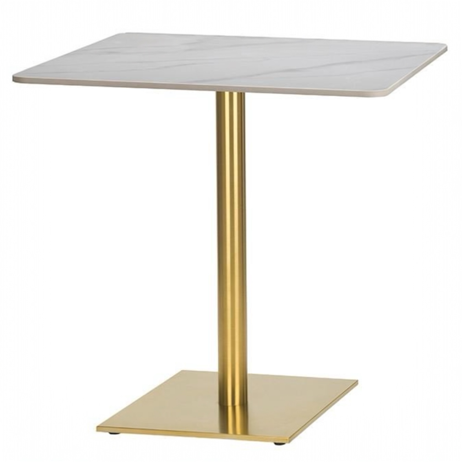 Calacatta Square Ceramic Table - Industrious Decor