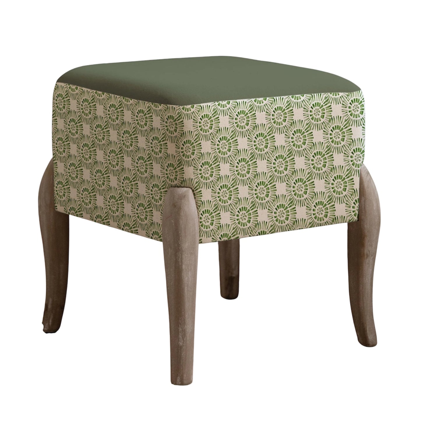 Vali Printed Footstool - Industrious Decor