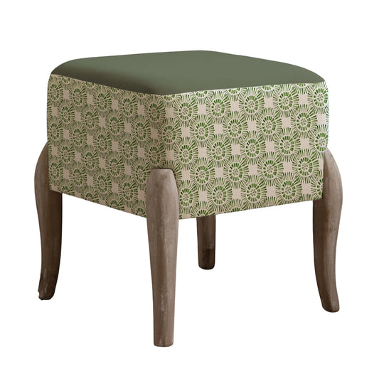 Vali Printed Footstool - Industrious Decor