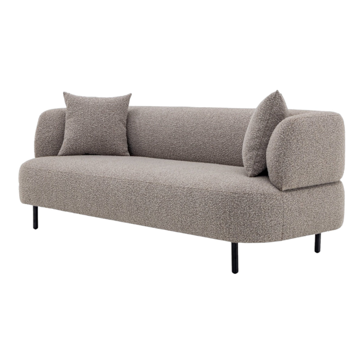 Jed Crib 5 Bouclé 3 Seater Sofa - Industrious Decor