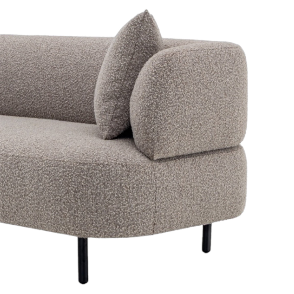 Jed Crib 5 Bouclé 3 Seater Sofa - Industrious Decor