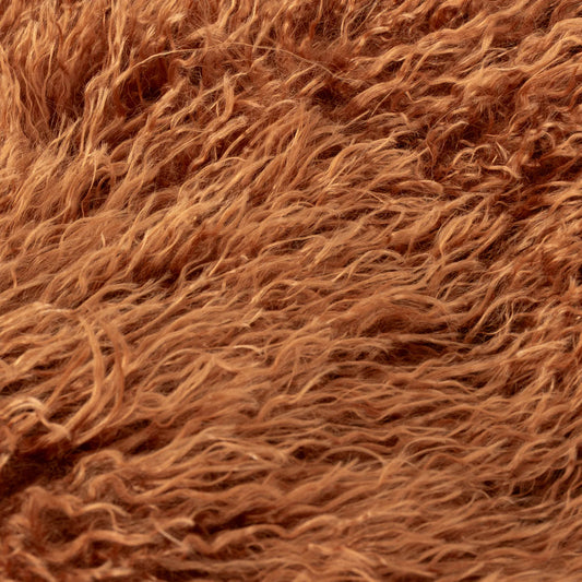Luxe Rust Faux Fur Throw Blanket