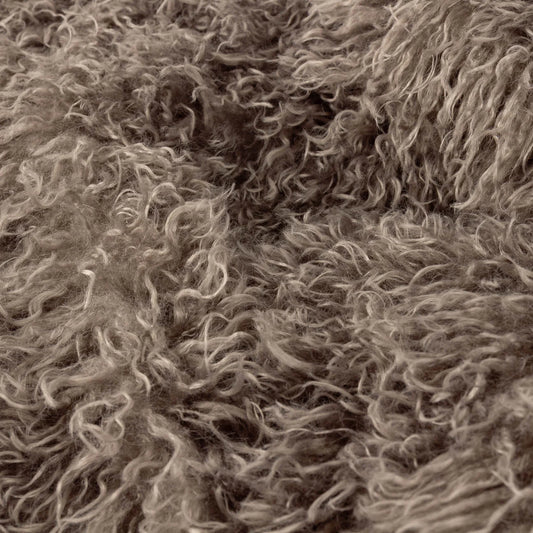 Luxe Mocha Faux Fur Throw Blanket