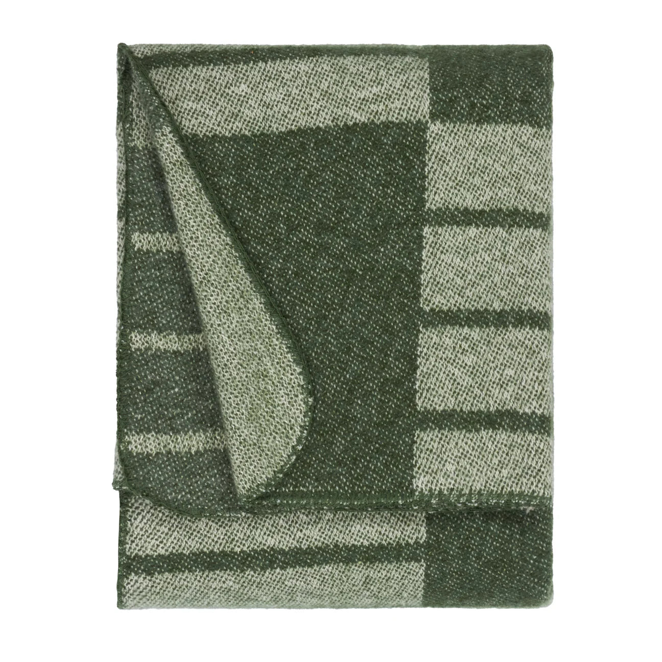 Evergreen Check Throw Blanket