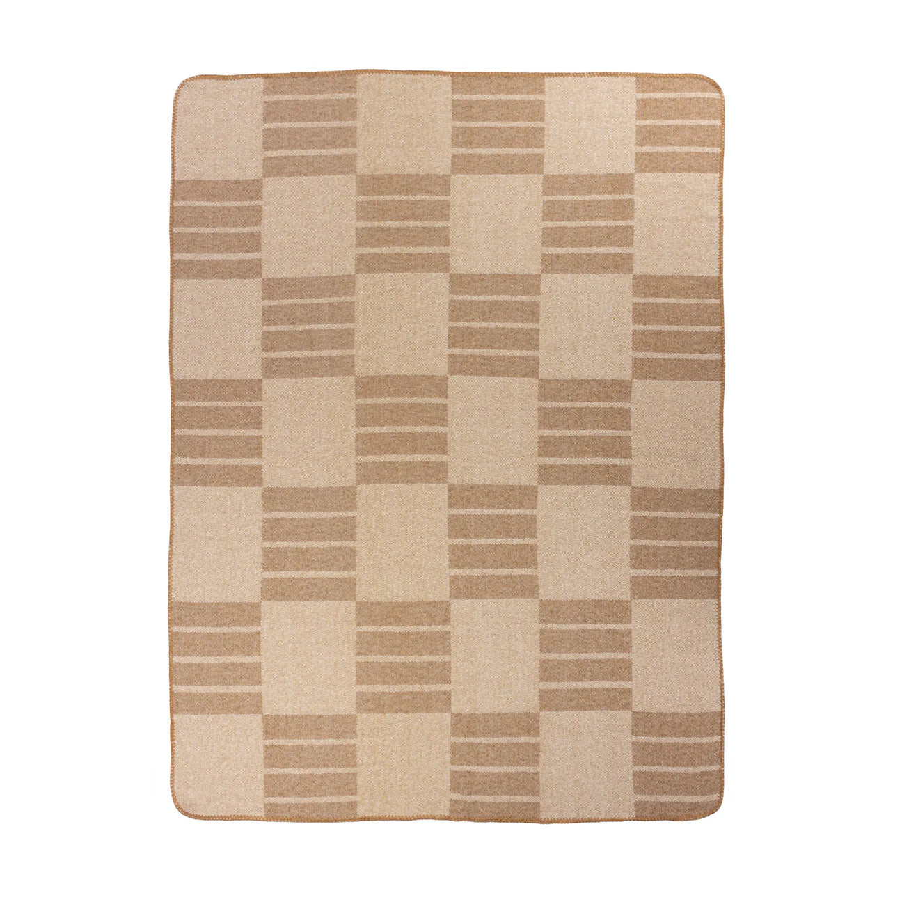 Biscuit Check Throw Blanket