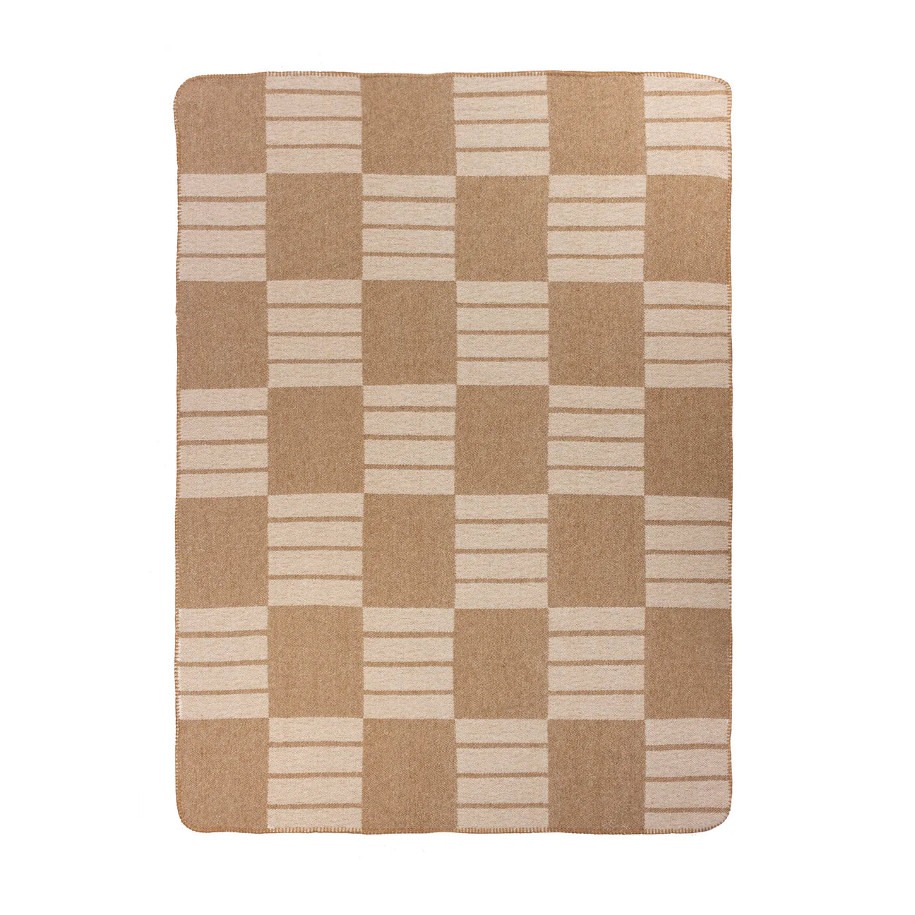 Biscuit Check Throw Blanket
