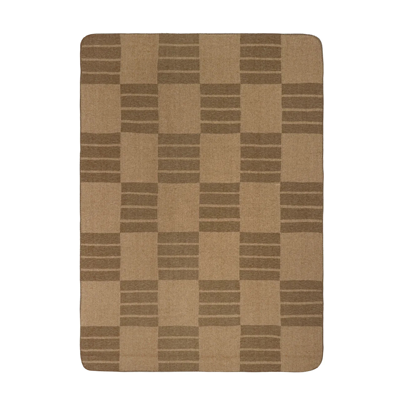 Chocolate Check Throw Blanket
