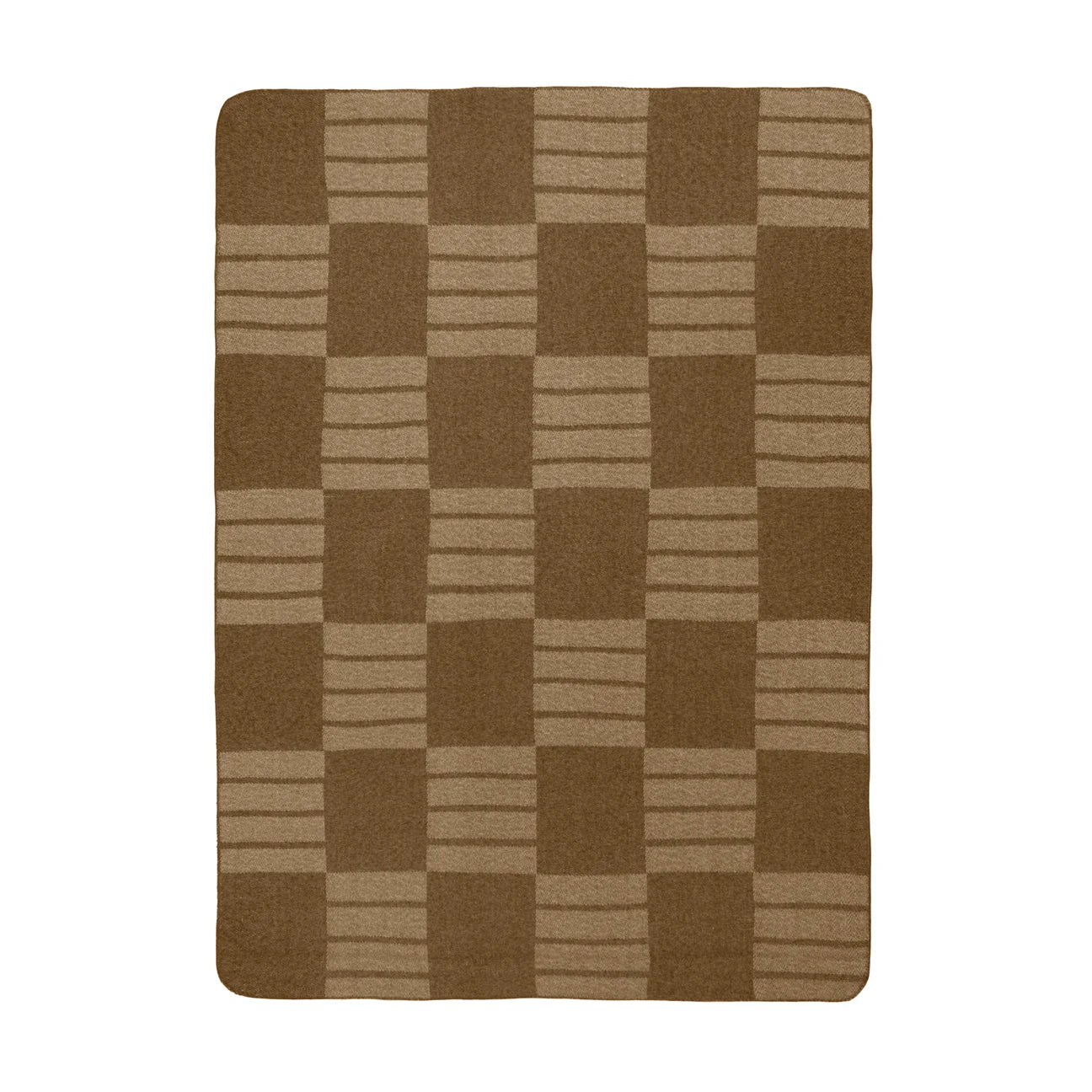 Chocolate Check Throw Blanket