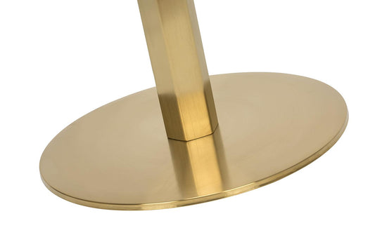 Hex Brass Large Base Coffee, Dining & Poseur Height - Industrious Decor