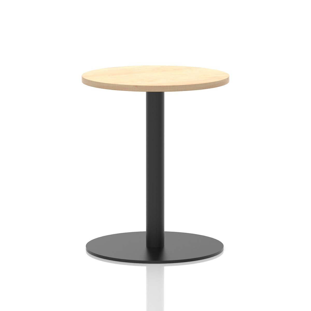 Tavren Round Poseur Table – Black Base - Industrious Decor