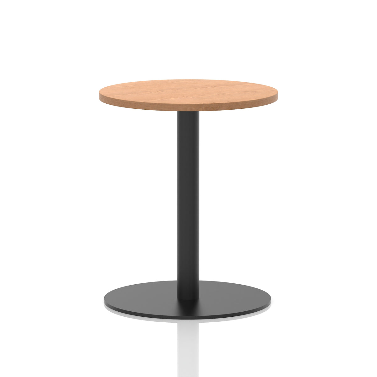 Tavren Round Poseur Table – Black Base - Industrious Decor