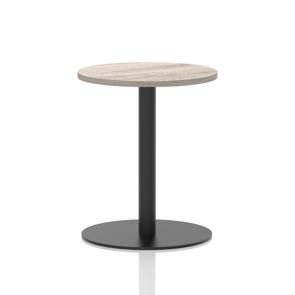 Tavren Round Poseur Table – Black Base - Industrious Decor