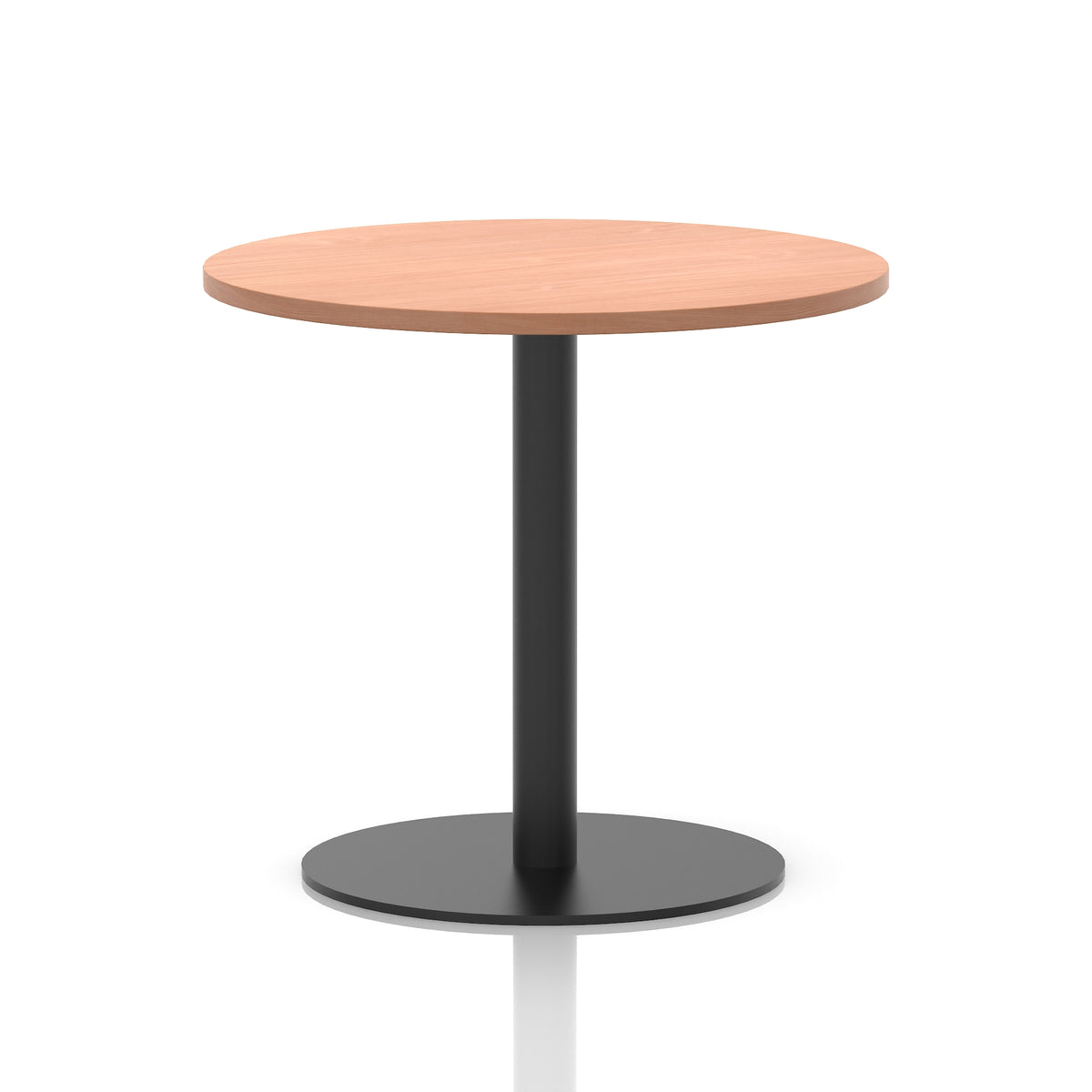 Tavren Round Poseur Table – Black Base - Industrious Decor