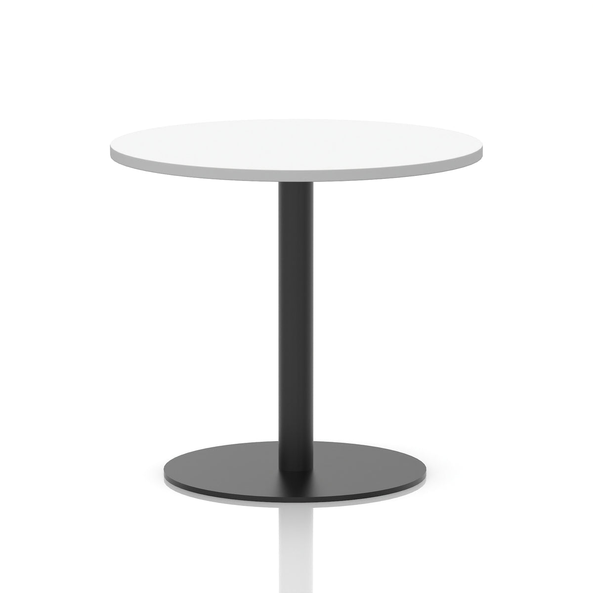 Tavren Round Poseur Table – Black Base - Industrious Decor