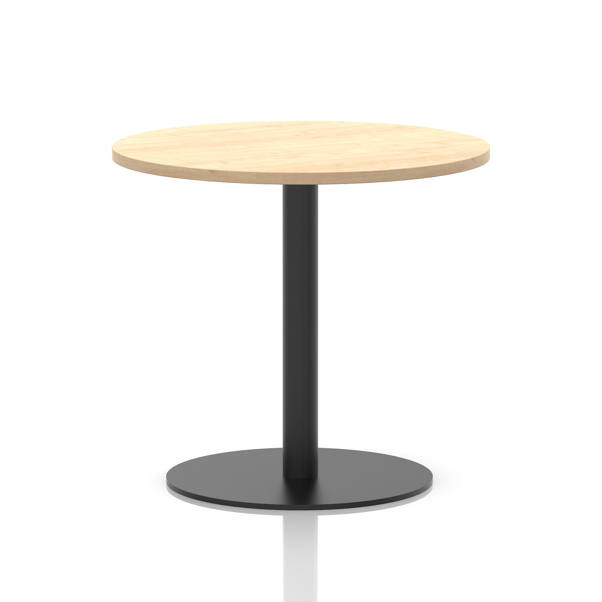 Tavren Round Poseur Table – Black Base - Industrious Decor