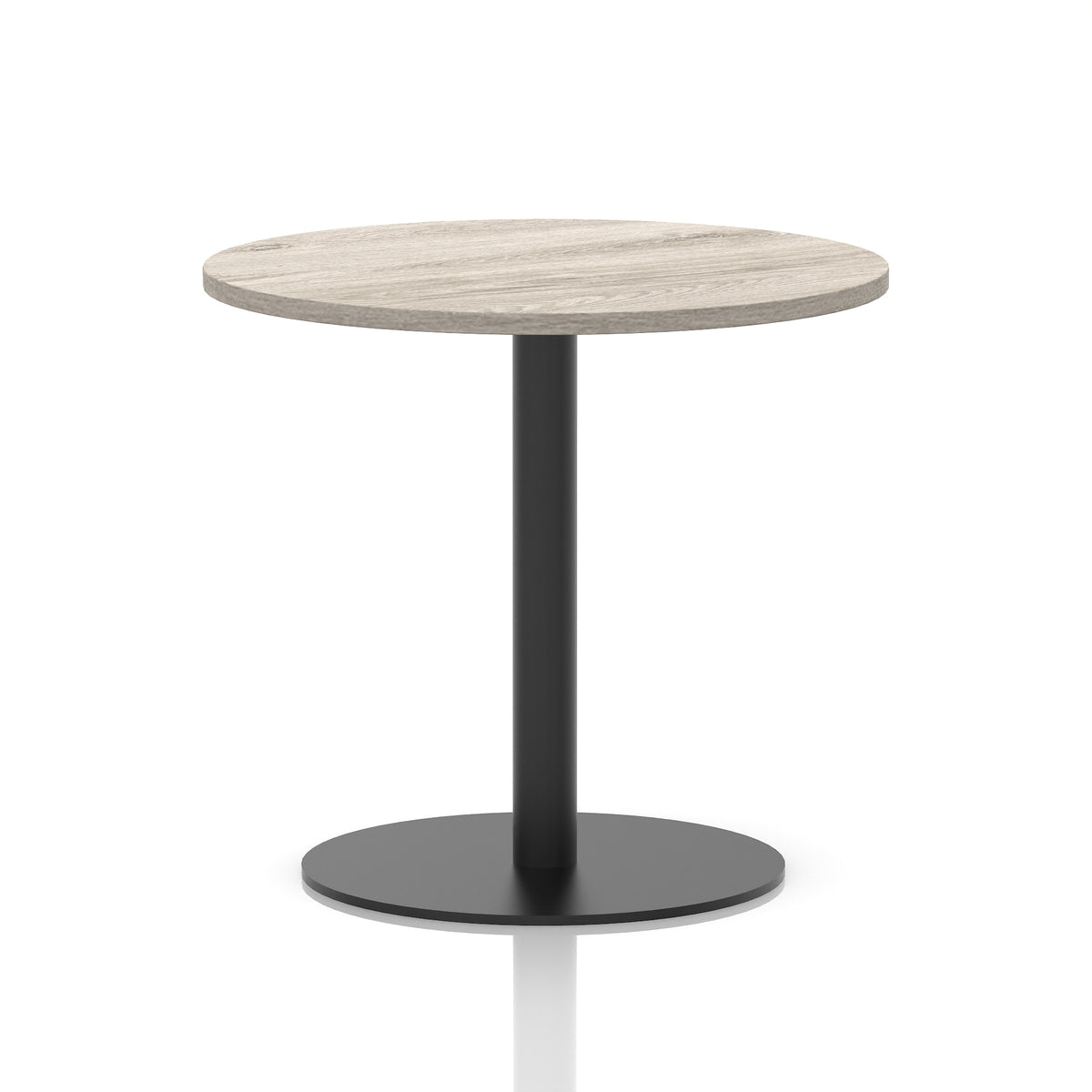 Tavren Round Poseur Table – Black Base - Industrious Decor