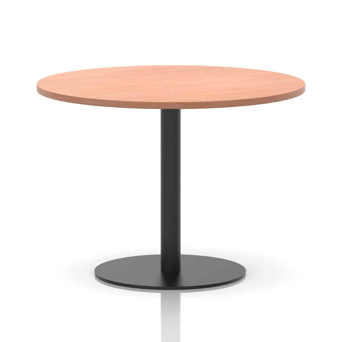 Tavren Round Poseur Table – Black Base - Industrious Decor