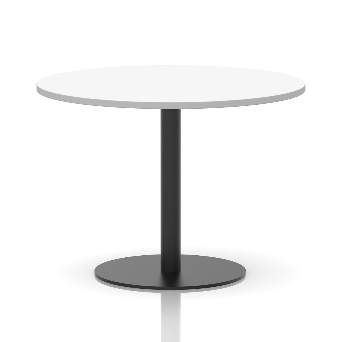 Tavren Round Poseur Table – Black Base - Industrious Decor