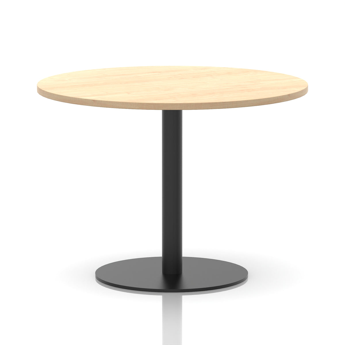 Tavren Round Poseur Table – Black Base - Industrious Decor