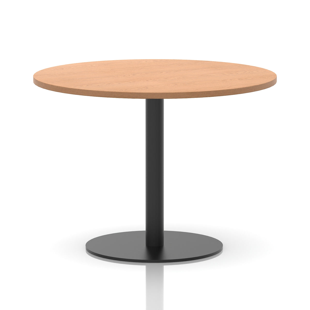 Tavren Round Poseur Table – Black Base - Industrious Decor