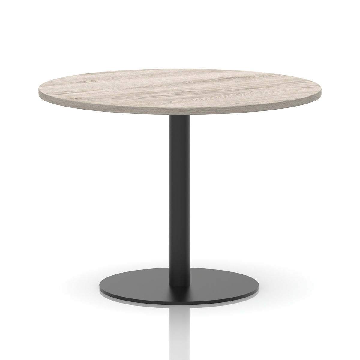 Tavren Round Poseur Table – Black Base - Industrious Decor