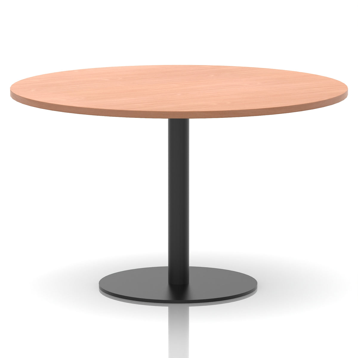Tavren Round Poseur Table – Black Base - Industrious Decor
