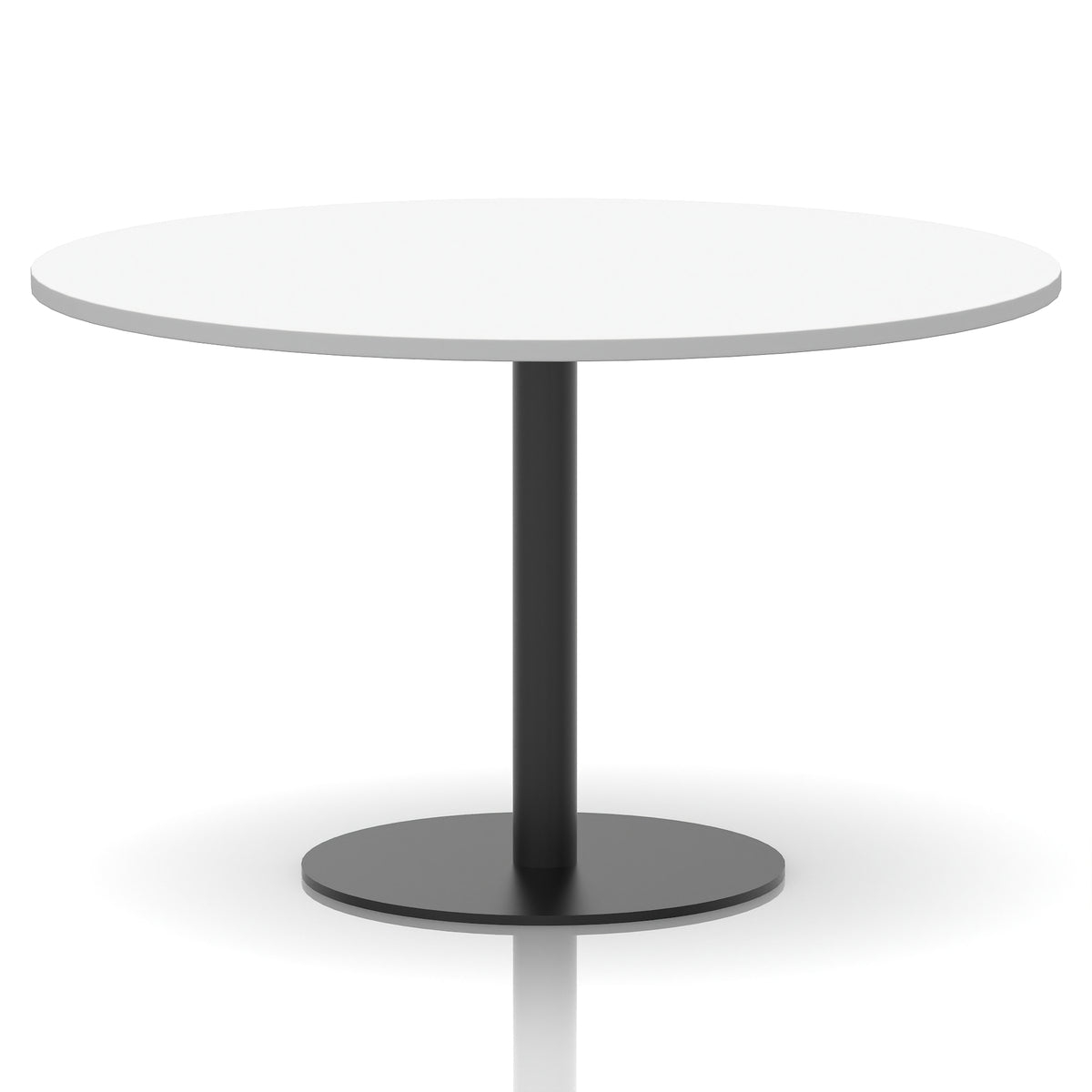 Tavren Round Poseur Table – Black Base - Industrious Decor
