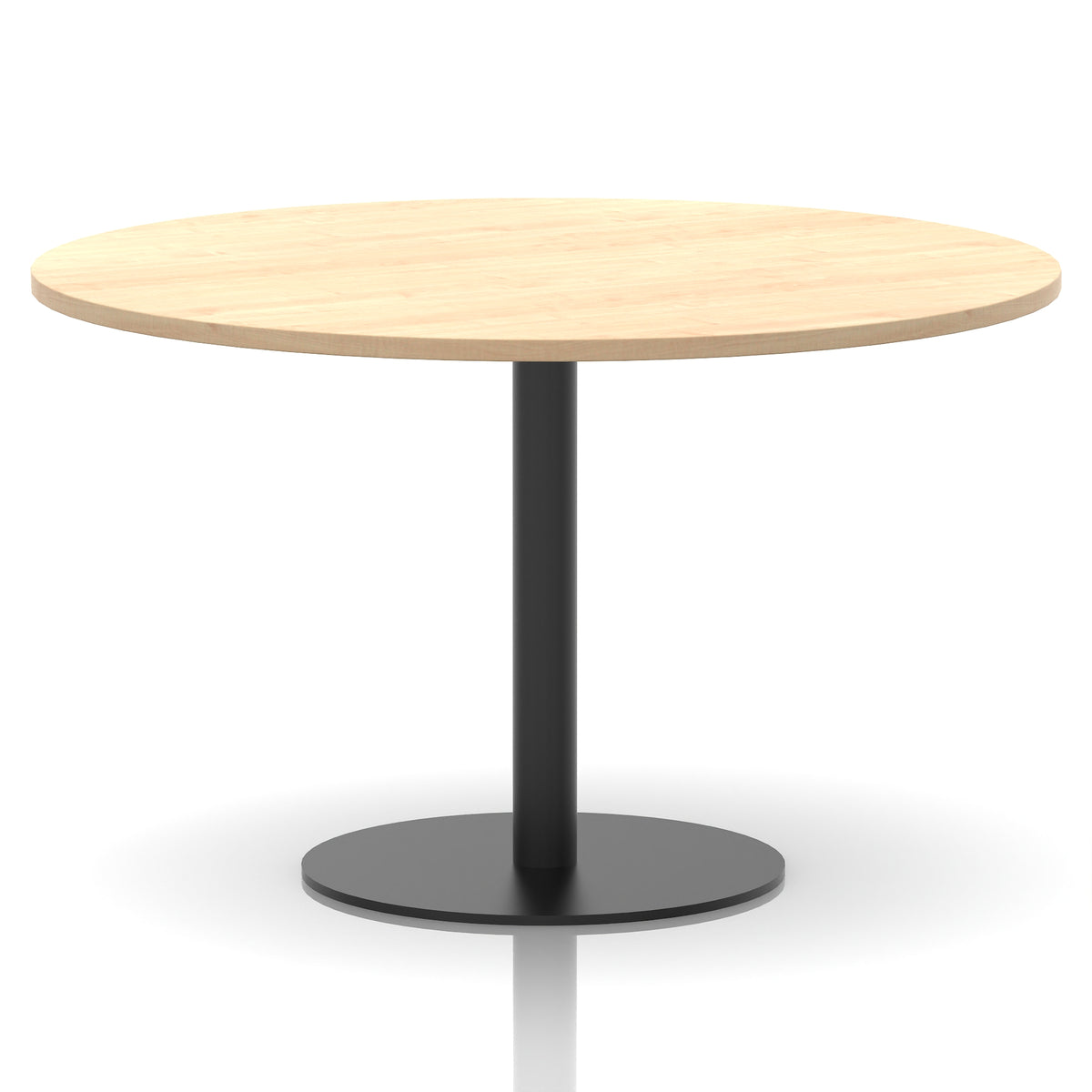 Tavren Round Poseur Table – Black Base - Industrious Decor