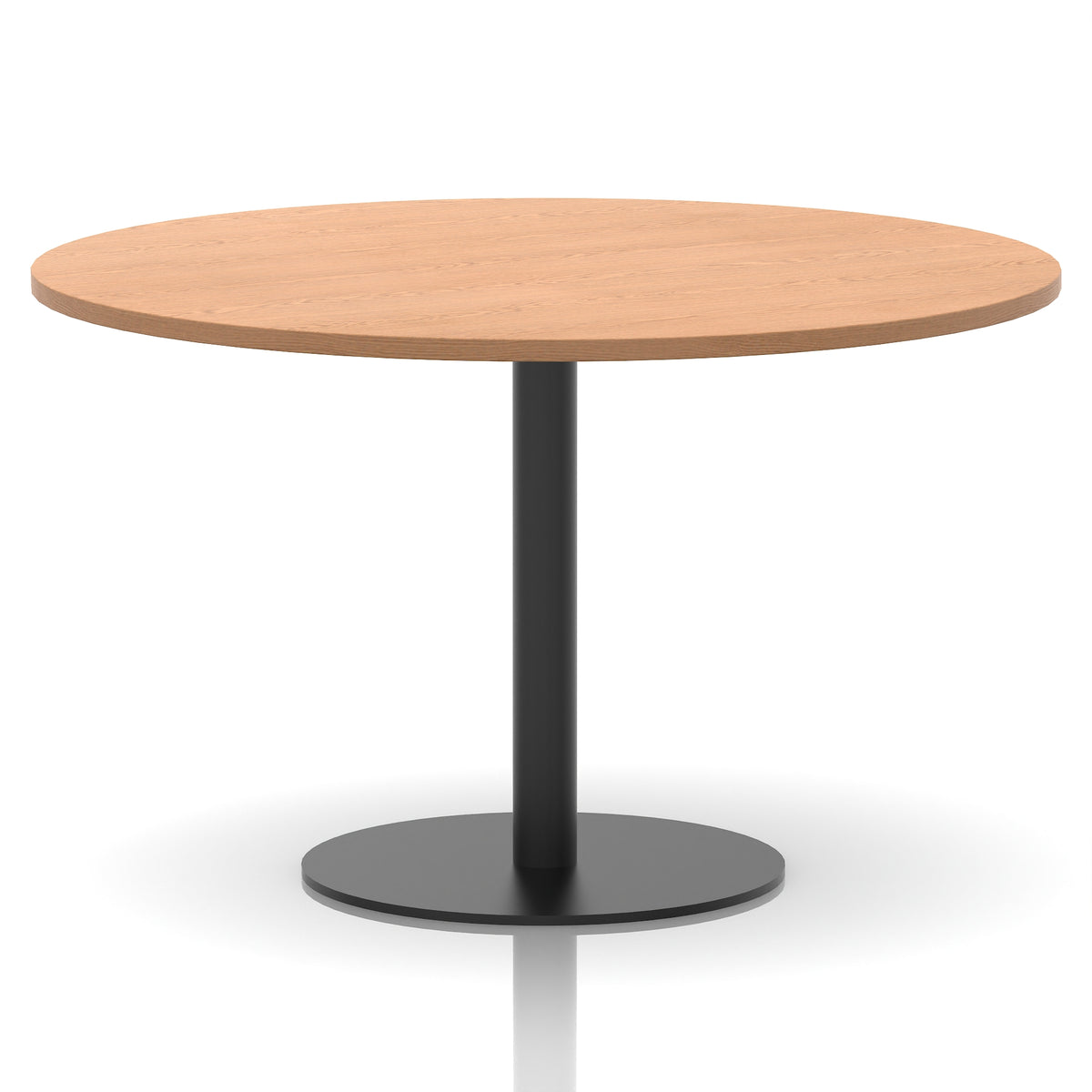 Tavren Round Poseur Table – Black Base - Industrious Decor