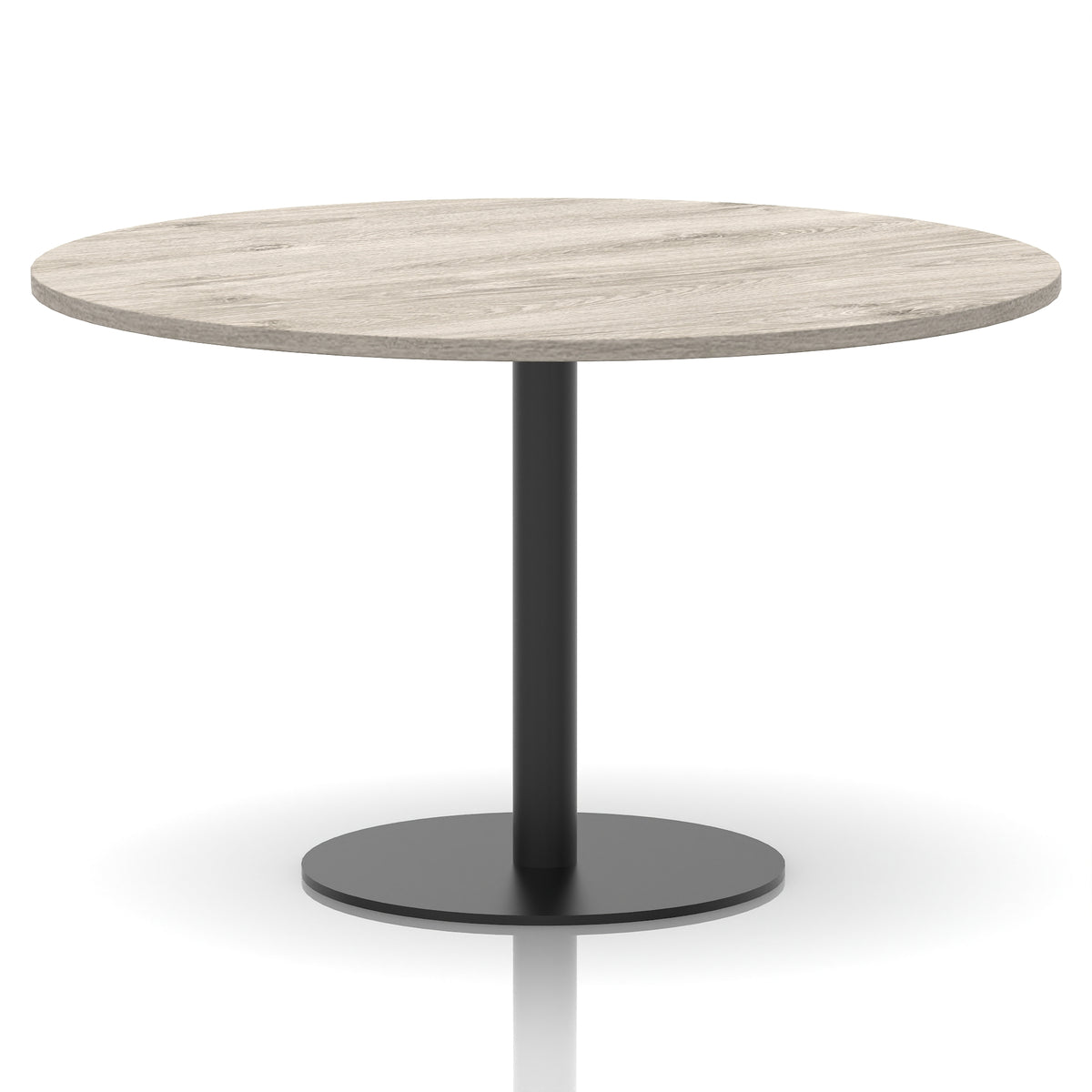 Tavren Round Poseur Table – Black Base - Industrious Decor
