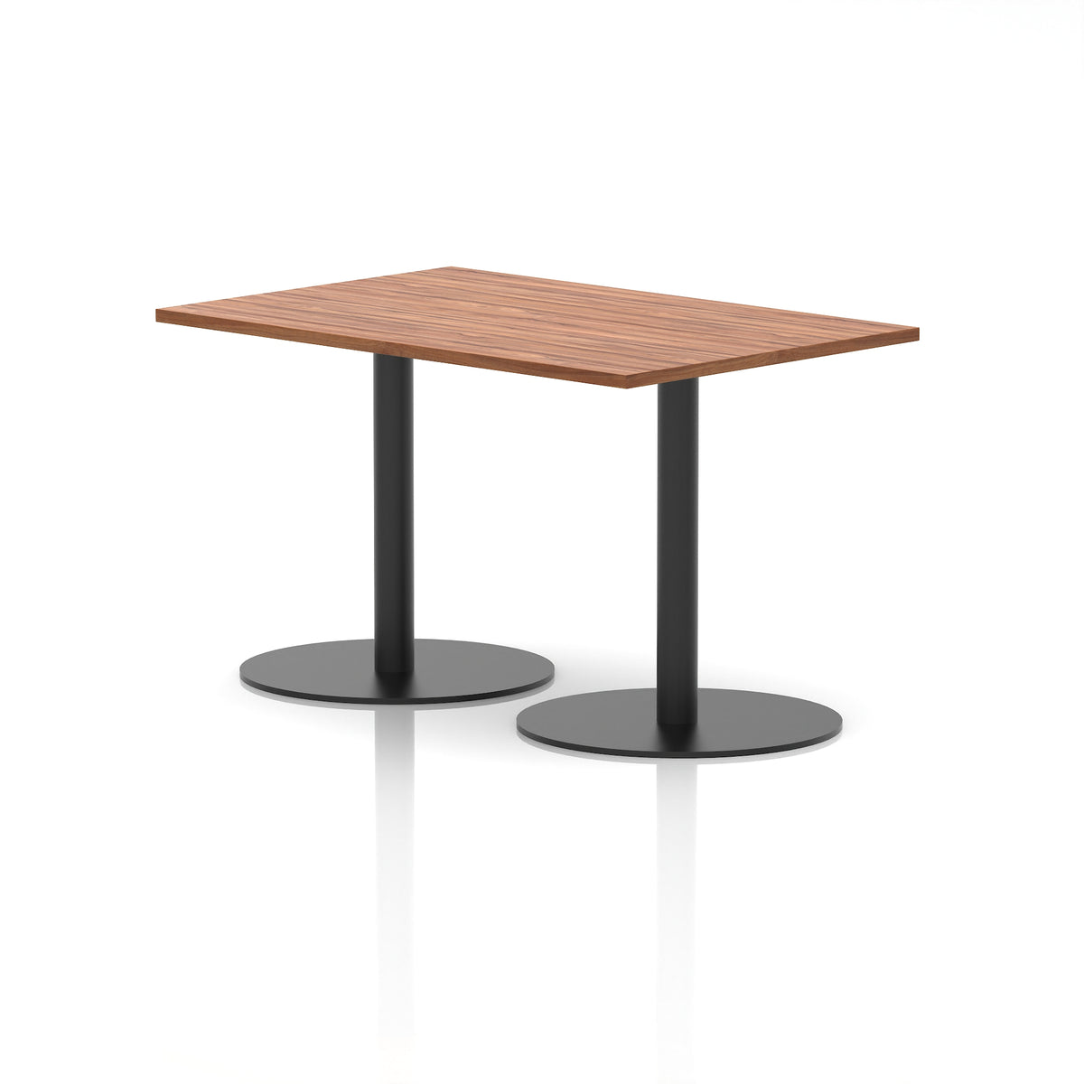 Arlo Rectangular Poseur Table – Black Base - Industrious Decor