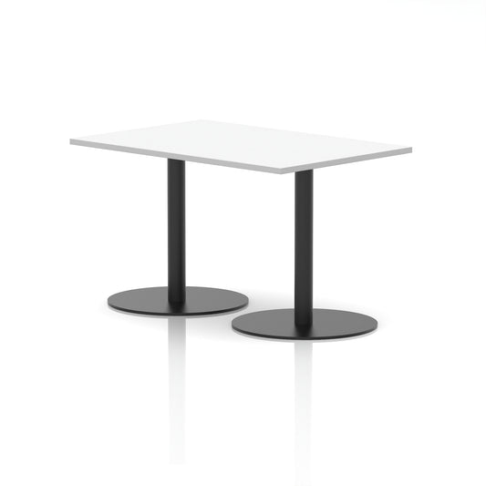 Arlo Rectangular Poseur Table – Black Base - Industrious Decor