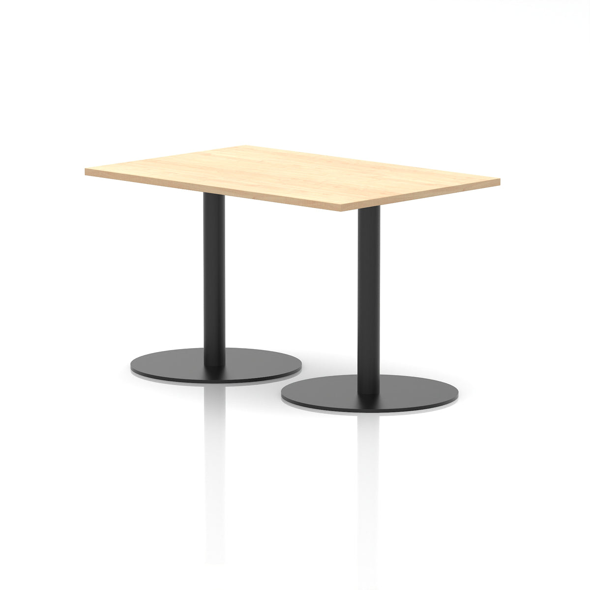 Arlo Rectangular Poseur Table – Black Base - Industrious Decor