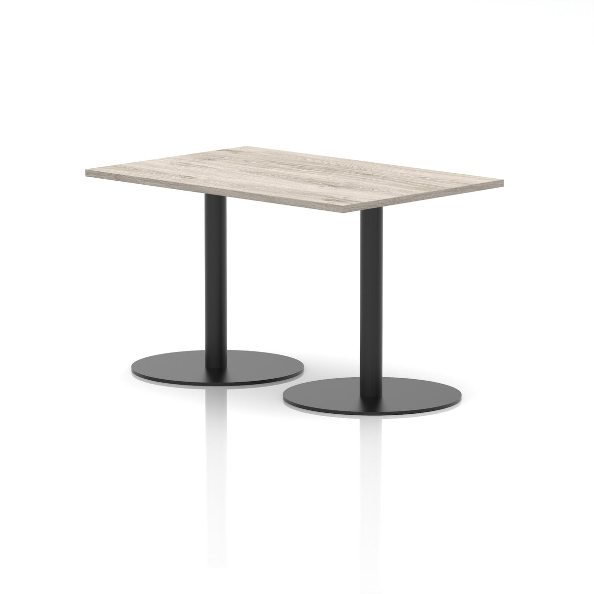 Arlo Rectangular Poseur Table – Black Base - Industrious Decor