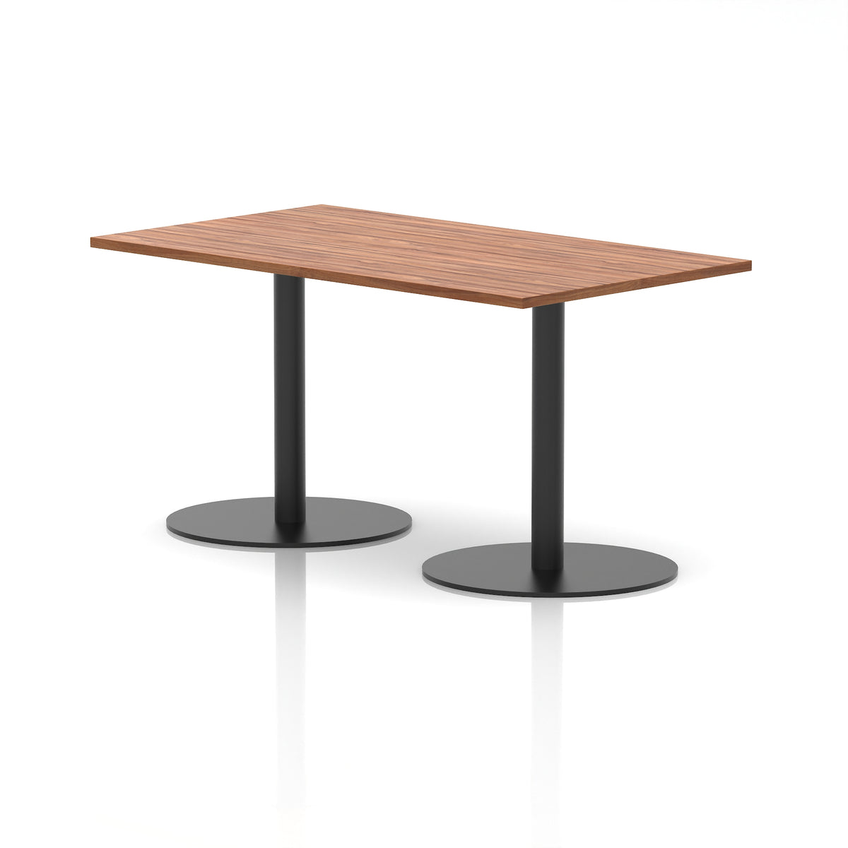 Arlo Rectangular Poseur Table – Black Base - Industrious Decor