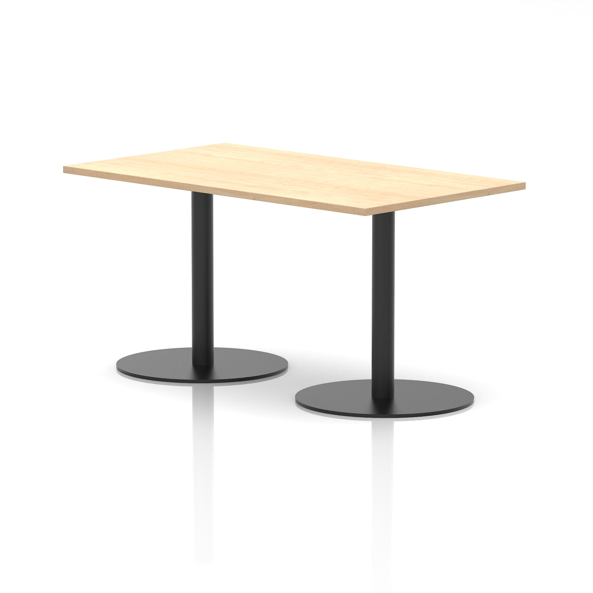 Arlo Rectangular Poseur Table – Black Base - Industrious Decor