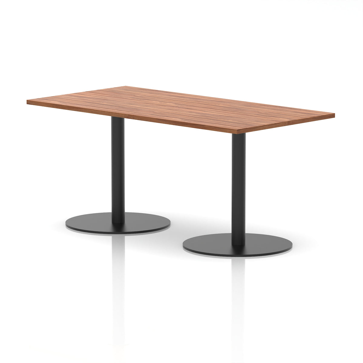 Arlo Rectangular Poseur Table – Black Base - Industrious Decor