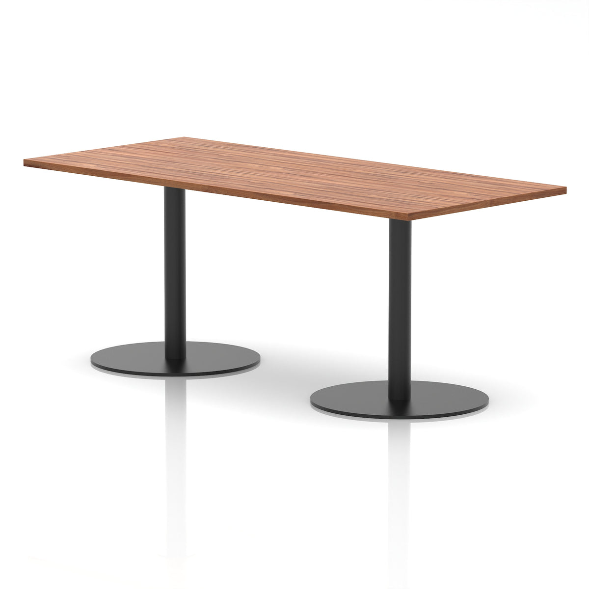 Arlo Rectangular Poseur Table – Black Base - Industrious Decor