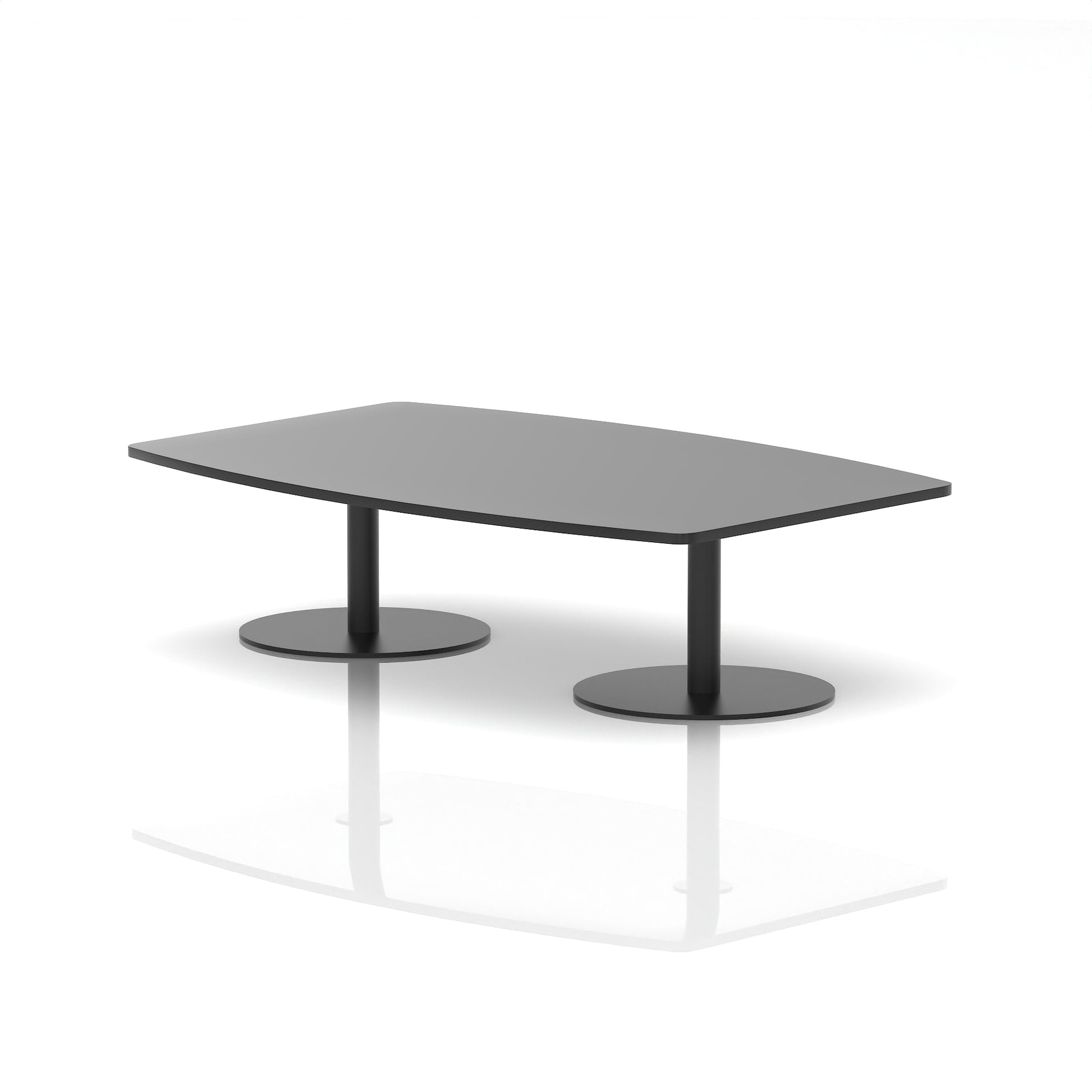 Italia High Gloss Boardroom Coffee Table Black 1800 Black - Industrious Decor