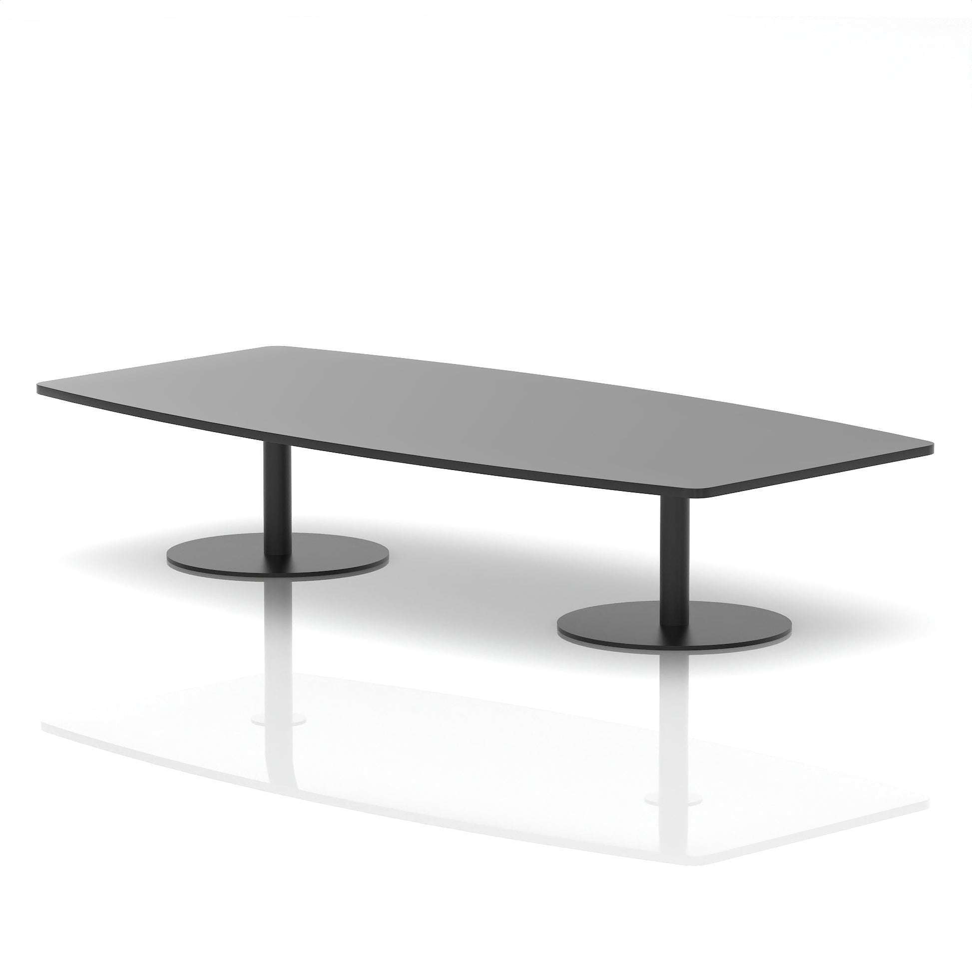 Italia High Gloss Boardroom Coffee Table Black 2400 Black - Industrious Decor