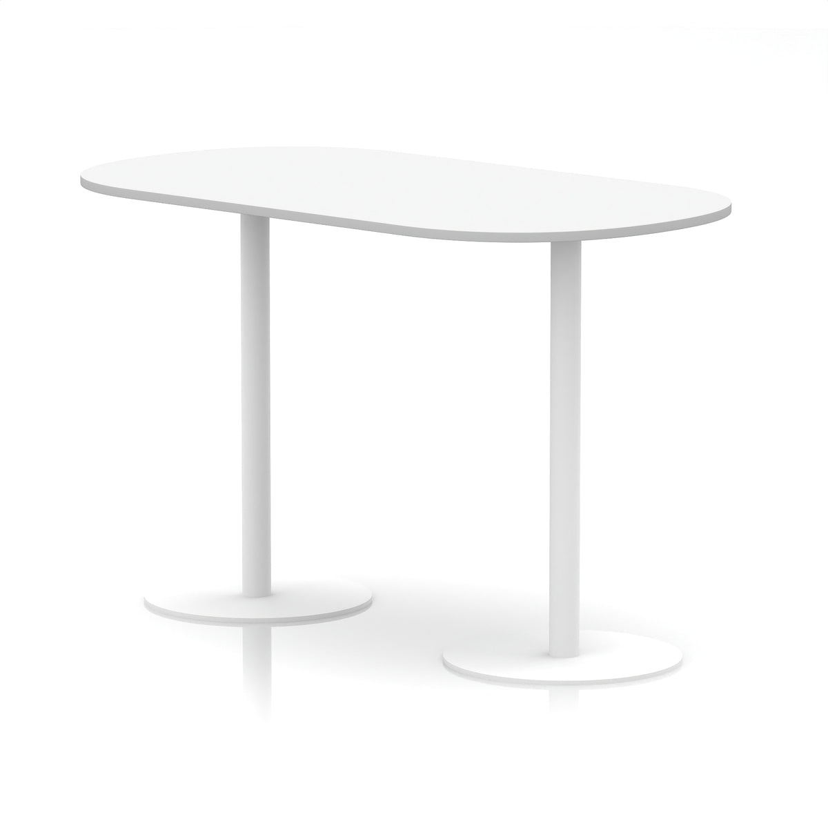 Italia Boardroom Table White Leg White 1800 1145mm - Industrious Decor