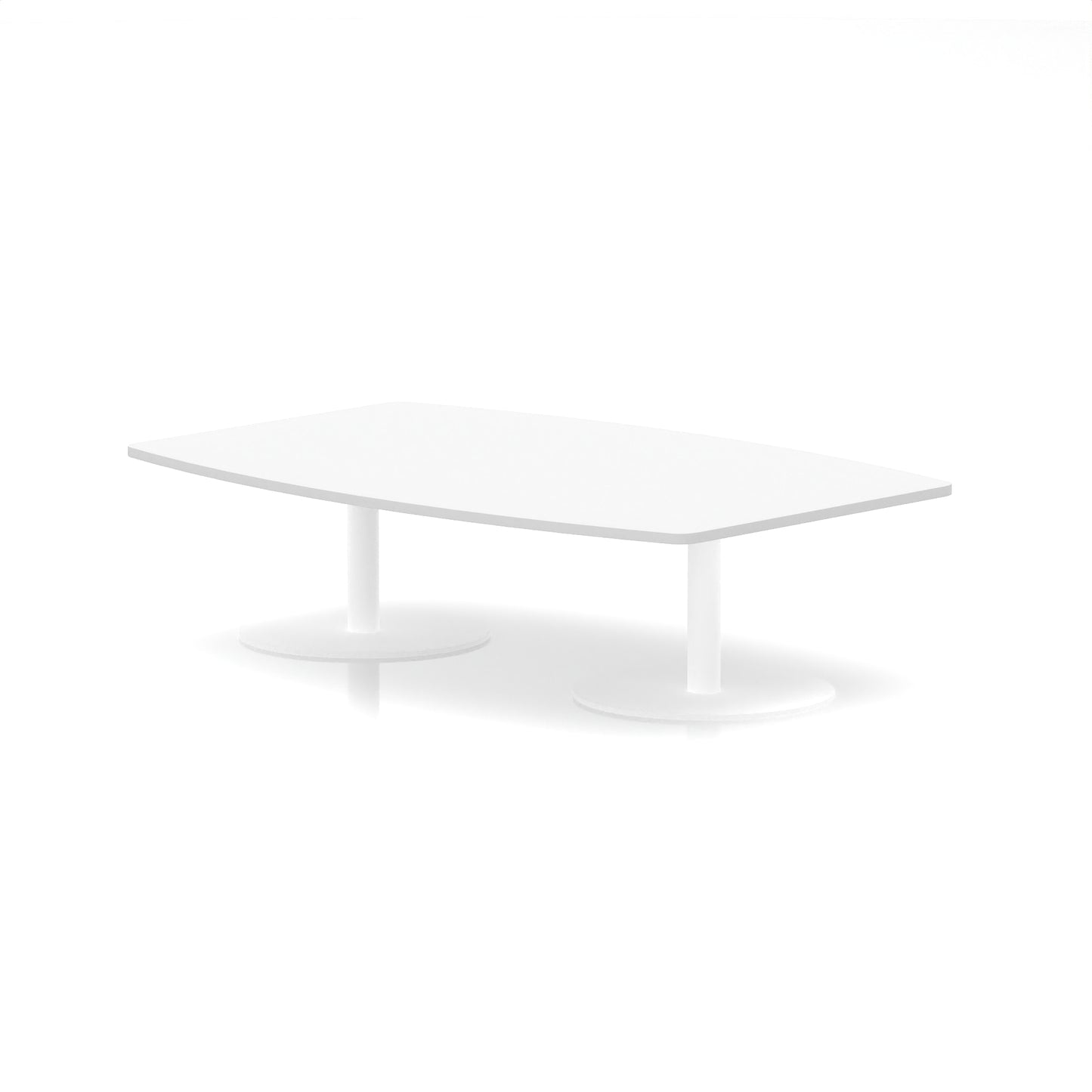 Italia High Gloss Boardroom Coffee Table White 1800 White - Industrious Decor