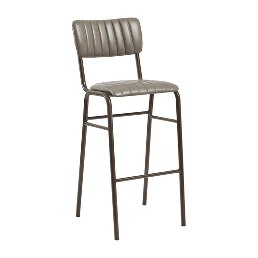 Islington High Stacking Bar Stool Vintage Grey - Industrious Decor