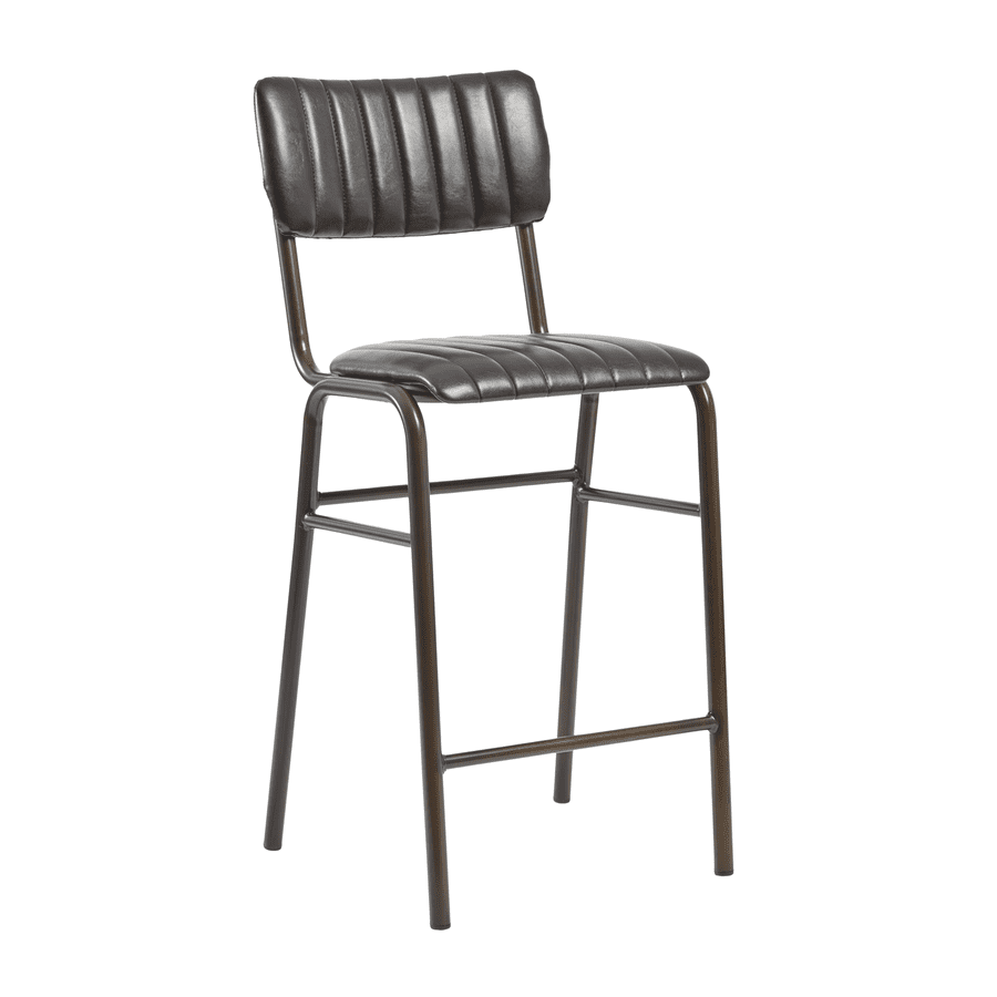 Islington Bar Mid Height Stool Vintage Black - Industrious Decor