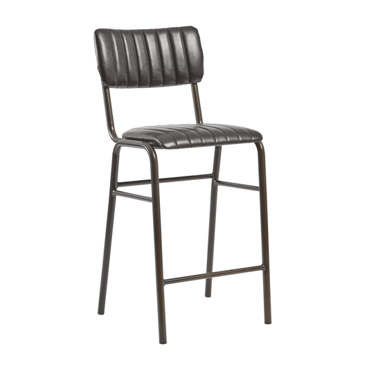 Islington Bar Mid Height Stool Vintage Black - Industrious Decor