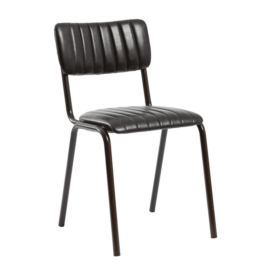 Islington Stack Chair - Crib 5 Vintage Black - Industrious Decor