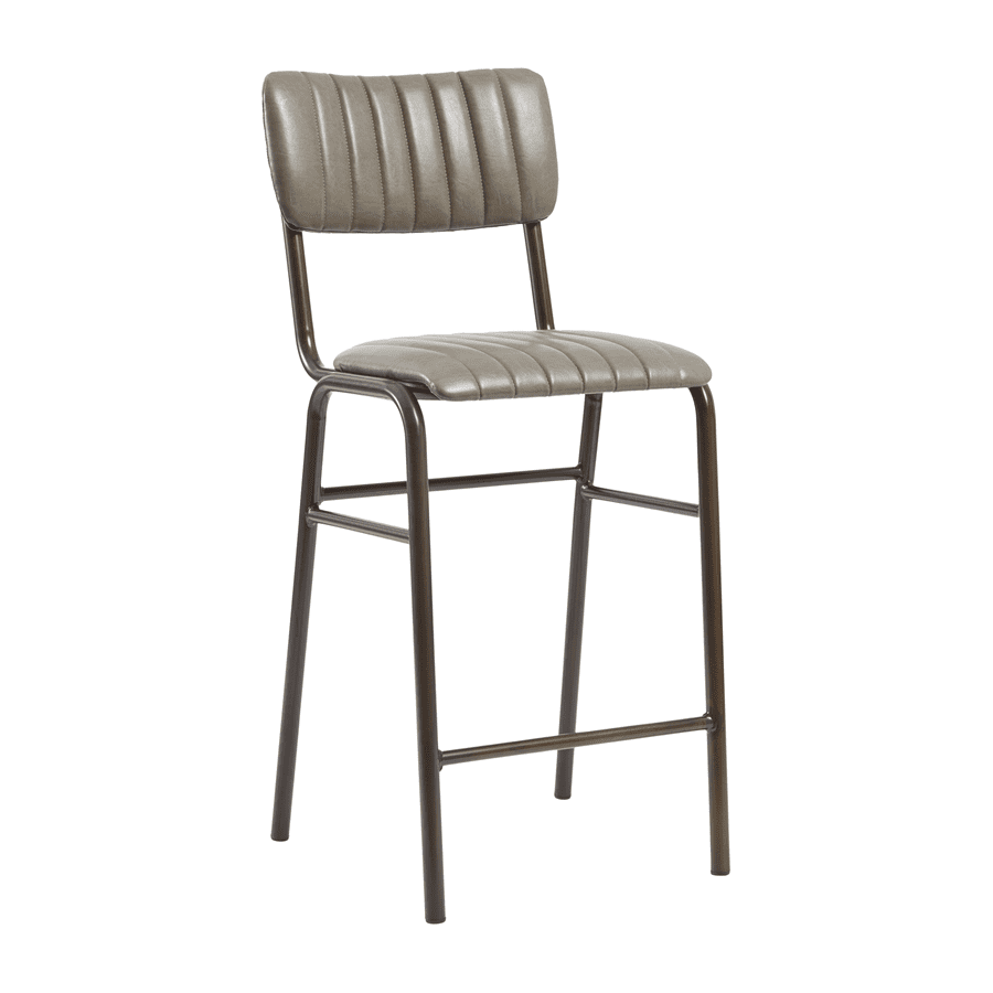 Islington Bar Mid Height Stool Vintage Grey - Industrious Decor