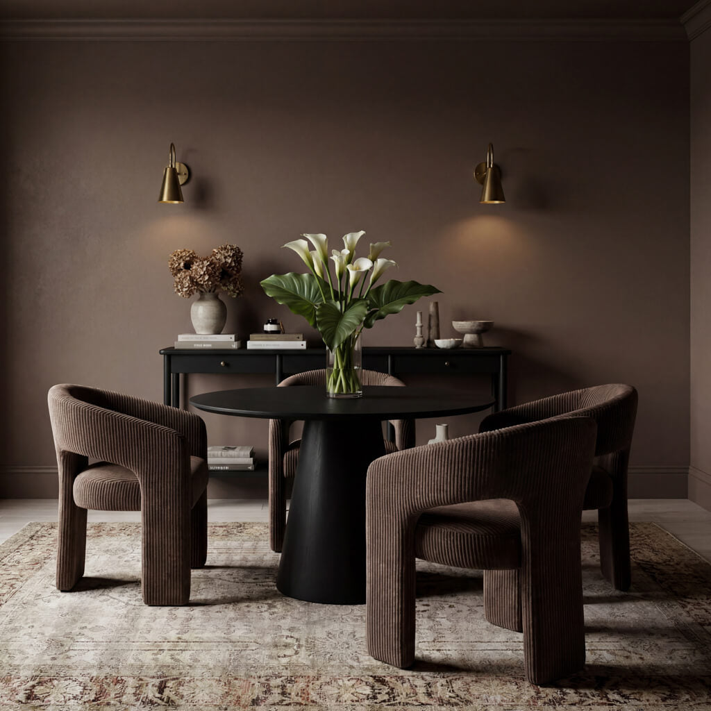 Jess Curve Dining Chair — Corduroy - Industrious Decor